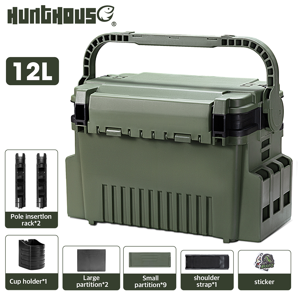 Fishing Kayak Crate - Hunthouse Boîte de rangement multifonction 12L