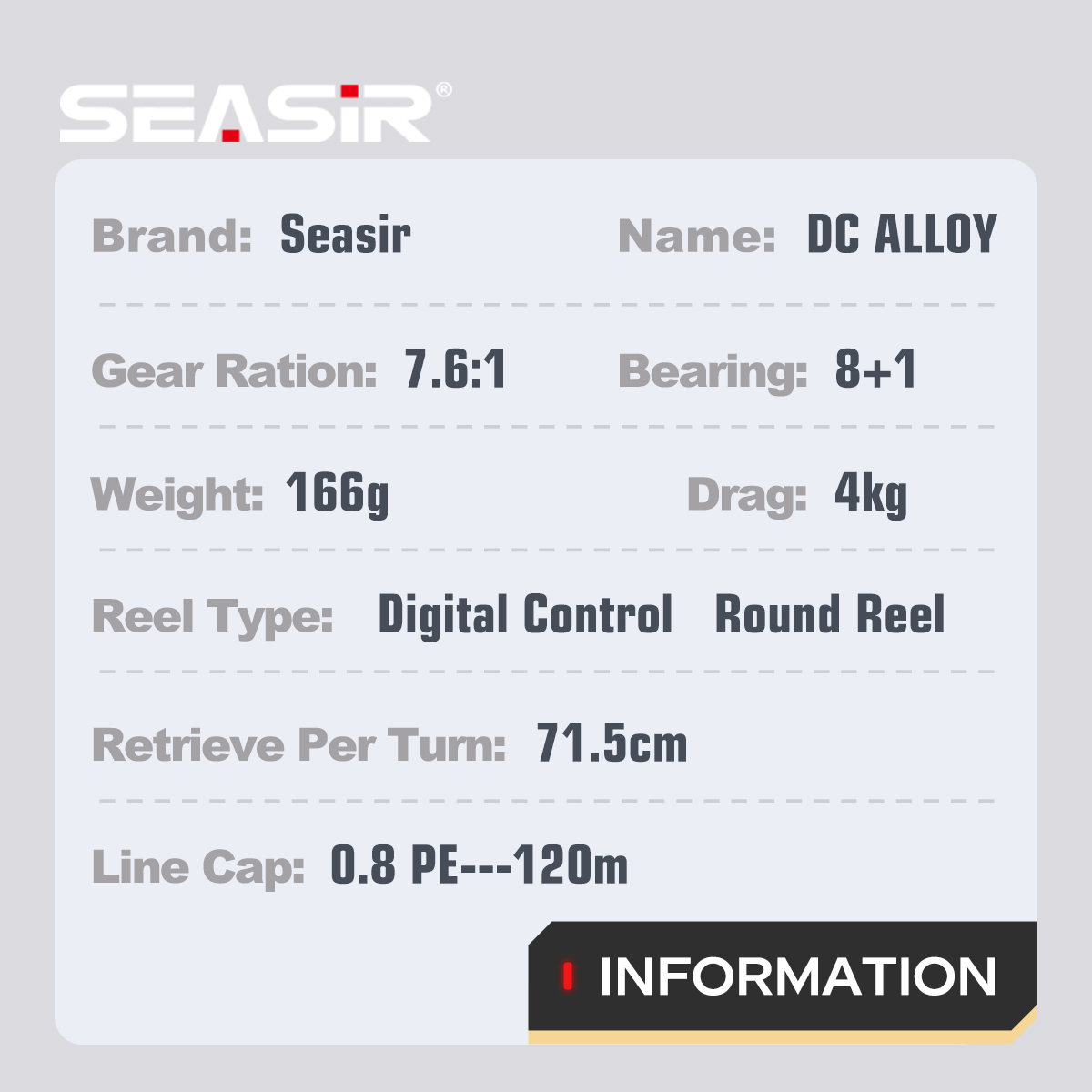 Moulinet de pêche SEASIR DC en - Abu Garcia Reel Max avis et prix